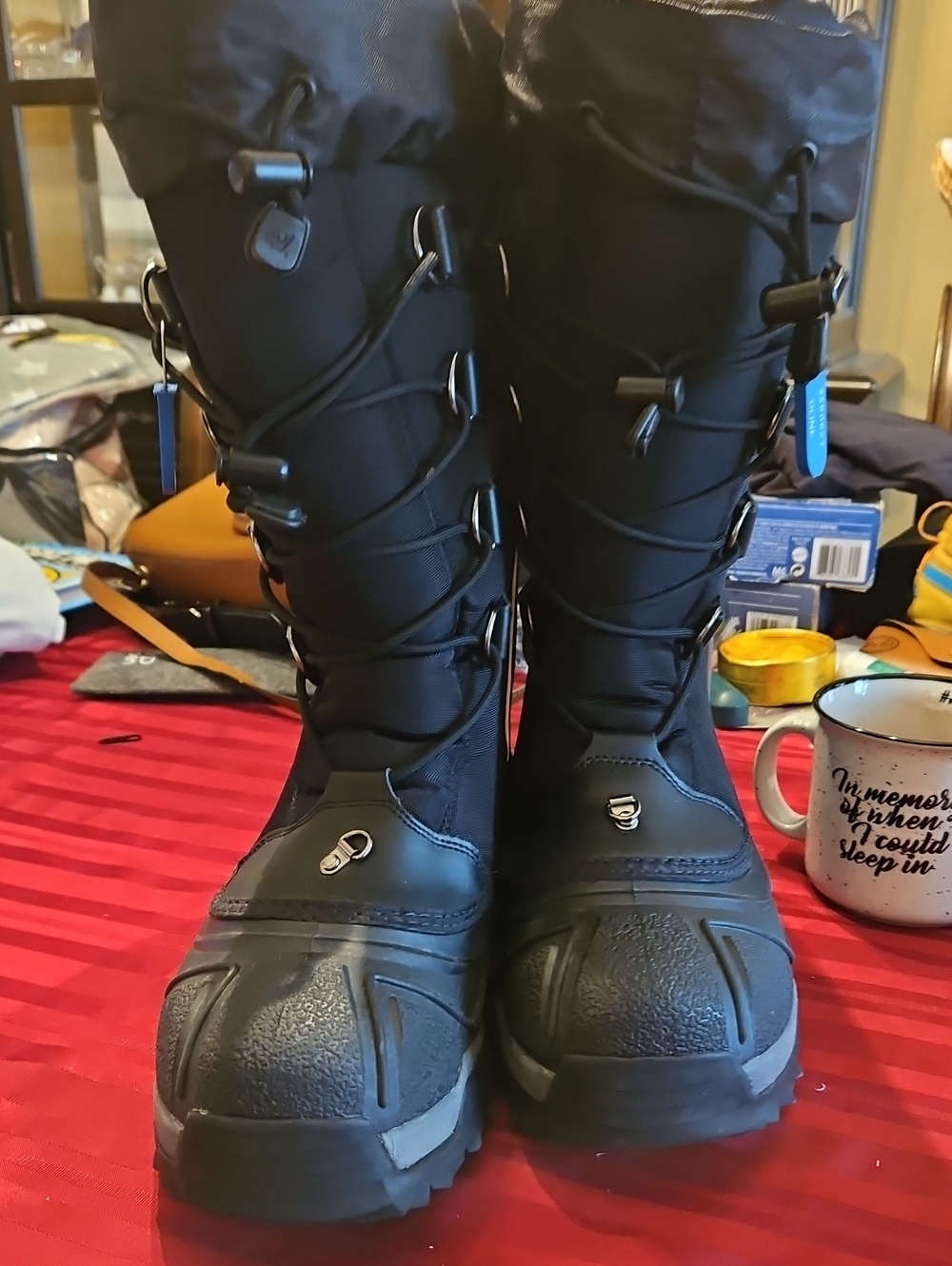 Baffin Men's Black Lace-Up Waterproof Snow Boots